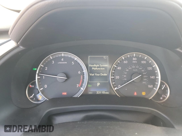 2022 Lexus RX with VIN 2T2HZMDA6NC344654, listed as a Copart auction lot 46521725 with 33,110 mi miles and Salvage Title. Bid and sale history available at carsss.com. Image 9.