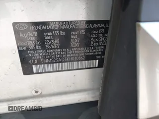 2019 Hyundai Santa Fe SE with VIN 5NMS23AD3KH030862, listed as a IAAI auction lot 41946700 with 198,264 mi miles. Bid and sale history available at carsss.com. Image 9.