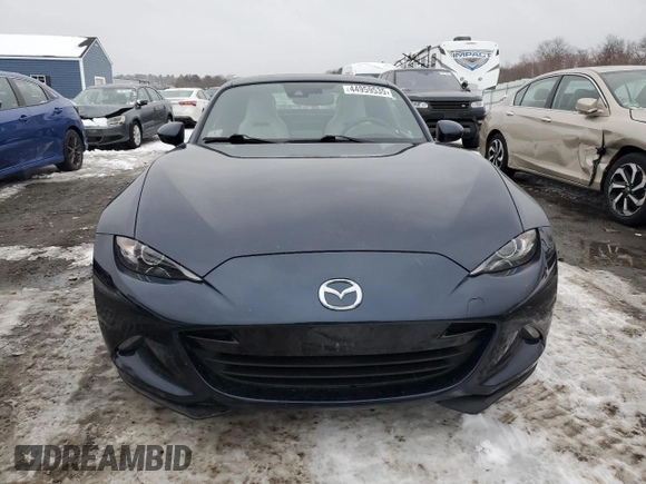 2021 Mazda MX-5 Miata Grand Touring with VIN JM1NDAM77M0454582, listed as a Copart auction lot 44959535 with 44,438 mi miles and Salvage title. Bid and sale history available at DreamBid. Image 5.