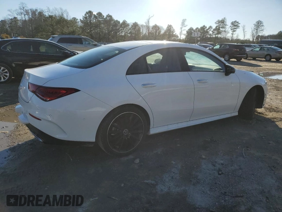 2023 Mercedes-Benz CLA 250 with VIN W1K5J4GB6PN331010, listed as a Copart auction lot 79668173 with Not Provided miles and . Bid and sale history available at DreamBid. Image 3.