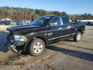 2019 Ram 1500 Express with VIN 1C6RR6FT1KS720567, listed as a Copart auction lot 87320214 with 100,468 mi miles and Salvage title. Bid and sale history available at DreamBid. Image 1.