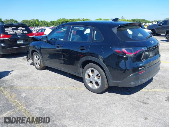 2023 Honda HR-V LX with VIN 3CZRZ1H30PM742854, listed as a IAAI auction lot 41672853 with 30,048 mi miles and . Bid and sale history available at DreamBid. Image 3.