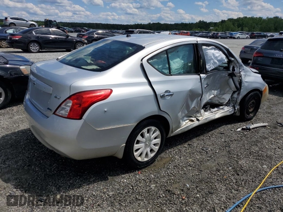 2012 Nissan Versa S with VIN 3N1CN7AP4CL867883, listed as a Copart auction lot 55917815 with 136,405 mi miles and Salvage title. Bid and sale history available at DreamBid. Image 3.