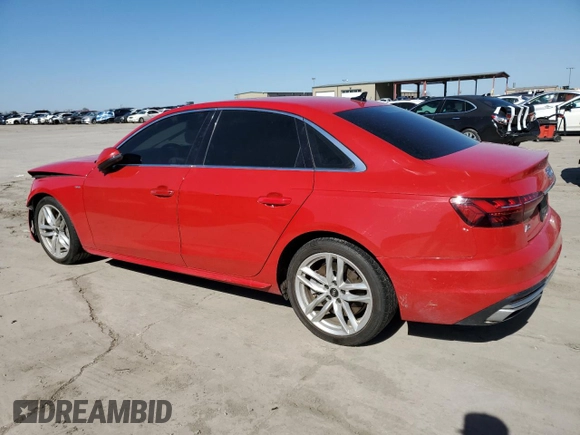 2023 Audi A4 S line Premium Plus z VIN WAUEAAF43PN002886, wystawiony jako Copart lot #48622645 z przebiegiem 37 752 mil mil oraz Szkoda całkowita • Salvage title. Historia ofert i sprzedaży dostępna na DreamBid. Obrazek 2.