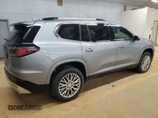 2024 GMC Acadia AWD Denali z VIN 1GKENRKS4RJ175955, wystawiony jako Copart lot #47059255 z przebiegiem Nie podano mil oraz Szkoda całkowita • Salvage title. Historia ofert i sprzedaży dostępna na DreamBid. Obrazek 3.