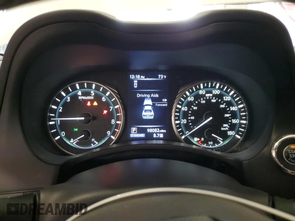 2020 Infiniti Q50 Luxe with VIN JN1EV7AR4LM257143, listed as a Copart auction lot 57157065 with 98,082 mi miles and Salvage title. Bid and sale history available at DreamBid. Image 9.