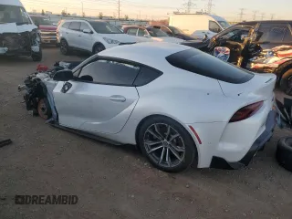 2021 Toyota GR Supra 2.0 with VIN WZ1DB2C01MW041194, listed as a Copart auction lot 76871764 with 0 mi miles and Salvage Title. Bid and sale history available at carsss.com. Image 2.