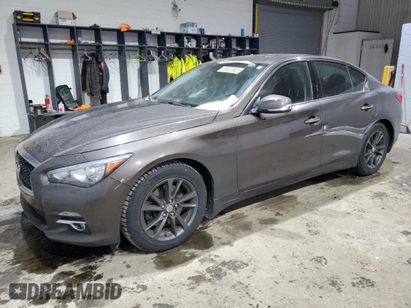 2017 Infiniti Q50 Signature Edition z VIN JN1EV7AP8HM740950, wystawiony jako Copart lot #88623625 z przebiegiem 96 576 mil mil oraz Szkoda całkowita • Salvage title. Historia ofert i sprzedaży dostępna na DreamBid. Obrazek 1.