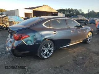 2018 Infiniti Q70 Luxe with VIN JN1BY1PR3JM370674, listed as a Copart auction lot 80849564 with 68,702 mi miles and Salvage title. Bid and sale history available at DreamBid. Image 3.