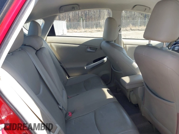 2011 Toyota Prius I with VIN JTDKN3DU6B5342874, listed as a IAAI auction lot 41431006 with 135,474 mi miles. Bid and sale history available at carsss.com. Image 8.