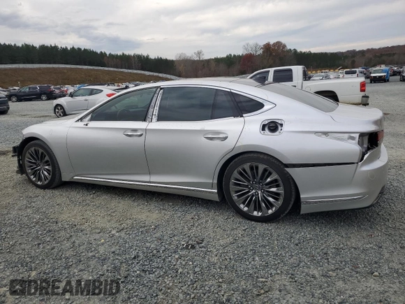 2018 Lexus LS 500 z VIN JTHB5LFFXJ5001540, wystawiony jako Copart lot #82084134 z przebiegiem 58 974 mil mil oraz Szkoda całkowita • Salvage title. Historia ofert i sprzedaży dostępna na DreamBid. Obrazek 2.
