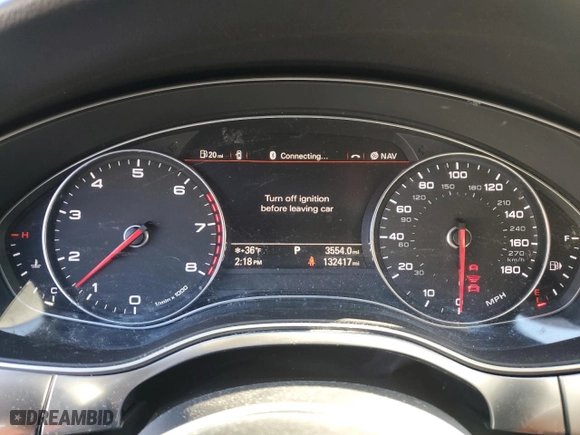 2015 Audi A7 3.0 Premium Plus with VIN WAUWGAFC9FN003713, listed as a Copart auction lot 87448394 with 132,417 mi miles and Salvage Title. Bid and sale history available at carsss.com. Image 9.