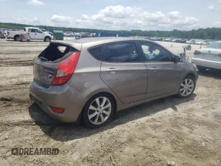 2014 Hyundai Accent SE with VIN KMHCU5AEXEU159810, listed as a Copart auction lot 61634604 with 0 mi miles and Salvage Title. Bid and sale history available at carsss.com. Image 3.