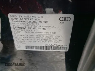 2016 Audi SQ5 Prestige с VIN WA1VCAFP7GA034295, выставлен на аукционе Copart как лот 48958885 с пробегом 94 053 миль миль и Списание • Salvage title. История ставок и продаж доступна на DreamBid. Изображение 14.