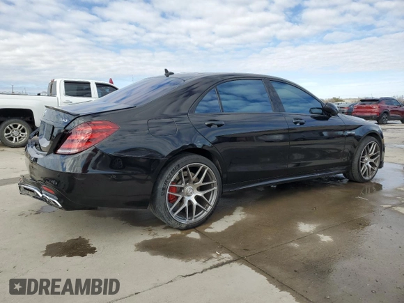 2018 Mercedes-Benz S 63 AMG with VIN WDDUG8JB6JA356529, listed as a Copart auction lot 42340515 with 40,131 mi miles and Salvage Title. Bid and sale history available at DreamBid. Image 3.