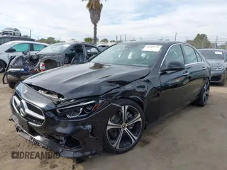 2025 Mercedes-Benz C 300 with VIN W1KAF4GBXSR238038, listed as a IAAI auction lot 41682379 with 431 mi miles and . Bid and sale history available at DreamBid. Image 2.