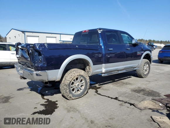2015 Ram 2500 Laramie with VIN 3C6UR5FJ0FG552064, listed as a Copart auction lot 48611225 with 142,021 mi miles and Salvage Title. Bid and sale history available at carsss.com. Image 3.