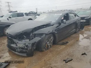 2022 Tesla Model S with VIN 5YJSA1E54NF488362, listed as a Copart auction lot 48035565 with Not Provided miles and Salvage Title. Bid and sale history available at DreamBid. Image 1.