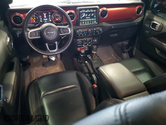 2022 Jeep Gladiator Rubicon with VIN 1C6JJTBGXNL169937, listed as a Copart auction lot 49626105 with 42,321 mi miles and Salvage title. Bid and sale history available at DreamBid. Image 8.