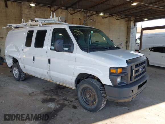 2012 Ford Econoline Cargo Commercial with VIN 1FTNE1EW3CDA31914, listed as a IAAI auction lot 41622154 with 99,254 mi miles and . Bid and sale history available at carsss.com. Image 1.