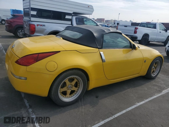 2005 Nissan 350Z Touring with VIN JN1AZ36A25M759523, listed as a Copart auction lot 43478515 with 140,771 mi miles and Salvage Title. Bid and sale history available at carsss.com. Image 3.