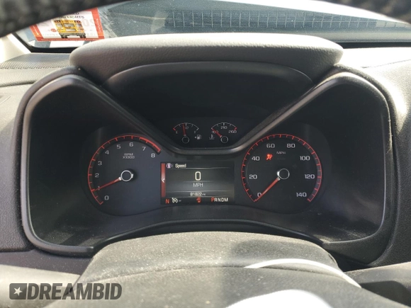 2015 GMC Canyon 4WD SLE with VIN 1GTG6BE36F1244086, listed as a Copart auction lot 51380255 with 81,822 mi miles and Salvage Title. Bid and sale history available at carsss.com. Image 9.
