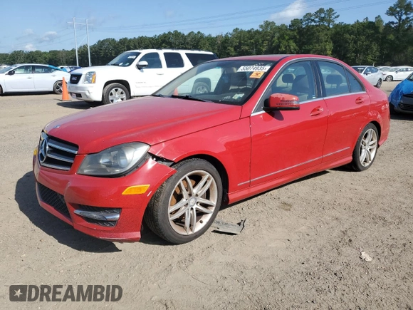 2014 Mercedes-Benz C 250 Sport z VIN WDDGF4HBXER304424, wystawiony jako Copart lot #55074935 z przebiegiem 192 618 mil mil oraz Czysty tytuł • Clean title. Historia ofert i sprzedaży dostępna na DreamBid. Obrazek 1.