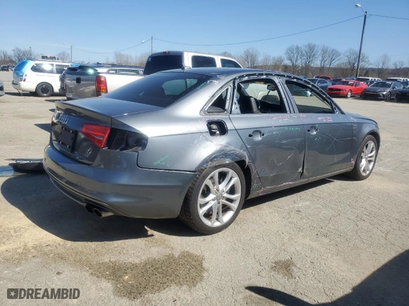 2013 Audi S4 Premium Plus with VIN WAUDGAFL2DA142786, listed as a Copart auction lot 49478055 with 147,016 mi miles and Salvage Title. Bid and sale history available at carsss.com. Image 3.