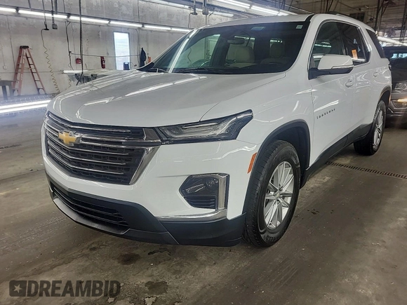 2022 Chevrolet Traverse LT Cloth with VIN 1GNERGKW4NJ158307, listed as a IAAI auction lot 42708260 with 60,990 mi miles and . Bid and sale history available at DreamBid. Image 3.