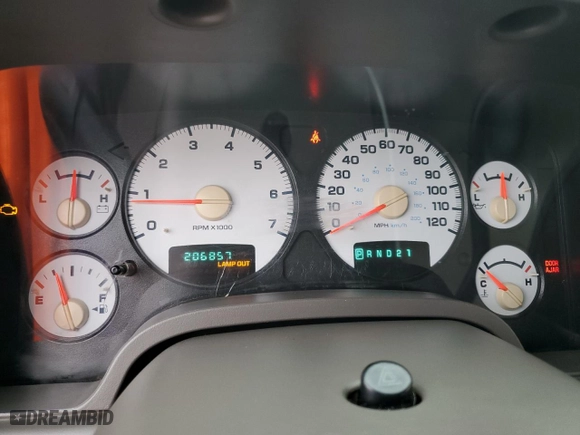 2003 Dodge Ram 1500 ST with VIN 1D7HU18DX3J645165, listed as a Copart auction lot 43548165 with 206,857 mi miles and Salvage Title. Bid and sale history available at carsss.com. Image 9.