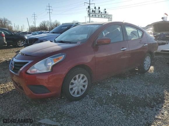 2018 Nissan Versa Sedan SV with VIN 3N1CN7APXJK399273, listed as a Copart auction lot 48931575 with 100,595 mi miles and Salvage Title. Bid and sale history available at carsss.com. Image 1.
