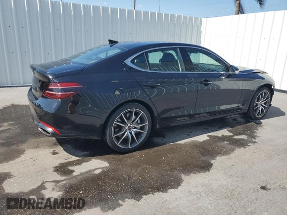 2025 Genesis G70 2.5T with VIN KMTG34SC6SU154908, listed as a Copart auction lot 54484345 with 5,270 mi miles and Clean Title. Bid and sale history available at carsss.com. Image 3.