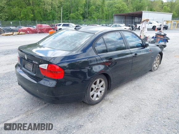 2007 BMW 3 Series 328i with VIN WBAVA335X7PV64572, listed as a IAAI auction lot 42159689 with 209,335 mi miles and . Bid and sale history available at DreamBid. Image 4.