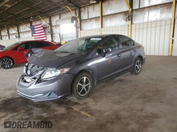 2015 Honda Civic Sedan SE with VIN 19XFB2F74FE100302, listed as a Copart auction lot 51103125 with 137,063 mi miles and Salvage Title. Bid and sale history available at carsss.com. Image 1.