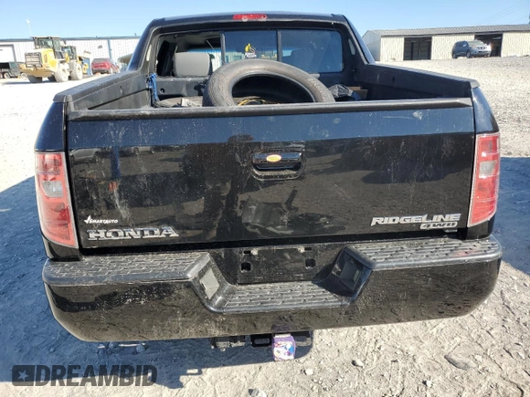 2007 Honda Ridgeline RTL w/Leather with VIN 2HJYK16547H528843, listed as a Copart auction lot 60605824 with 0 mi miles and Salvage Title. Bid and sale history available at carsss.com. Image 6.