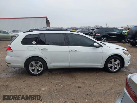 2018 Volkswagen Golf SportWagen S with VIN 3VWD17AU2JM761651, listed as a IAAI auction lot 41598726 with 125,244 mi miles. Bid and sale history available at carsss.com. Image 13.