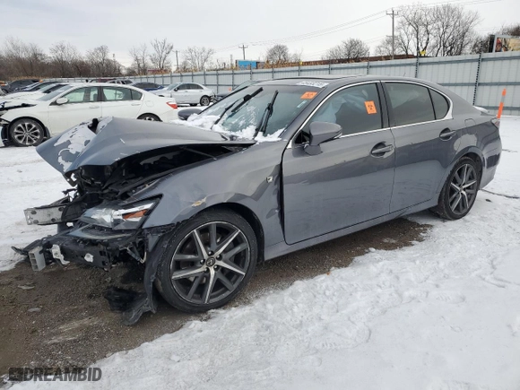 2016 Lexus GS 350 with VIN JTHCZ1BL2GA000391, listed as a Copart auction lot 45433215 with 0 mi miles and Salvage Title. Bid and sale history available at carsss.com. Image 1.