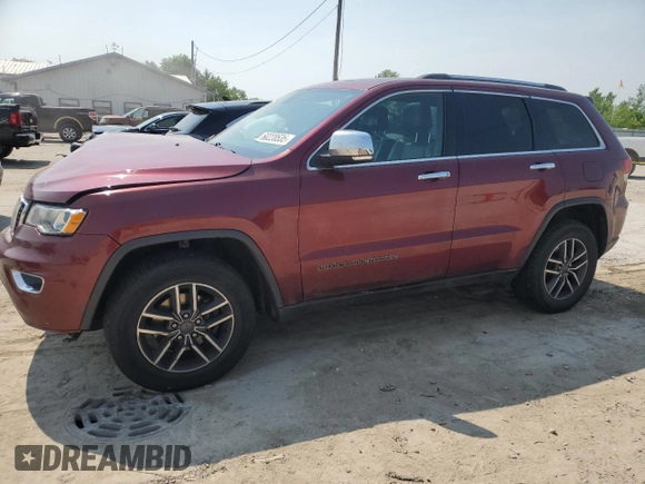 2020 Jeep Grand Cherokee Limited with VIN 1C4RJFBG9LC340171, listed as a Copart auction lot 60220535 with 95,647 mi miles and Salvage title. Bid and sale history available at DreamBid. Image 1.