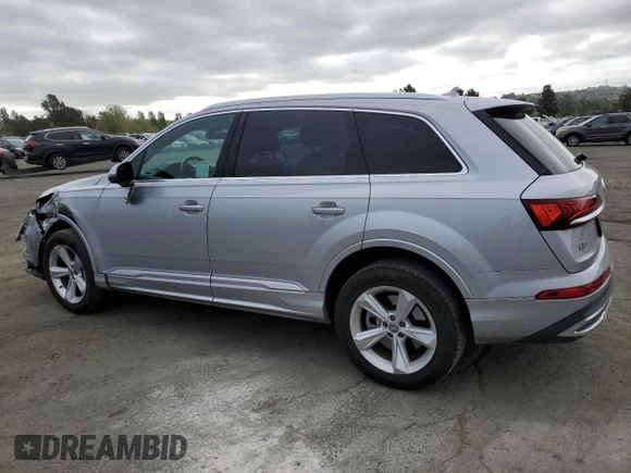 2020 Audi Q7 Premium with VIN WA1AJAF70LD008733, listed as a Copart auction lot 53377775 with 62,285 mi miles and Salvage title. Bid and sale history available at DreamBid. Image 2.