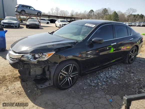 2017 Honda Accord Sedan Sport with VIN 1HGCR2F51HA257225, listed as a Copart auction lot 48230165 with 94,768 mi miles and Salvage Title. Bid and sale history available at carsss.com. Image 1.