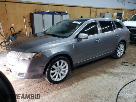2010 Lincoln MKT with VIN 2LMHJ5AR5ABJ08639, listed as a Copart auction lot 49634215 with 165,252 mi miles and Non Repairable. Bid and sale history available at carsss.com. Image 1.
