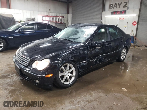 2005 Mercedes-Benz C 240 with VIN WDBRF81J85F591192, listed as a Copart auction lot 47052025 with 143,191 mi miles and Salvage Title. Bid and sale history available at DreamBid. Image 1.