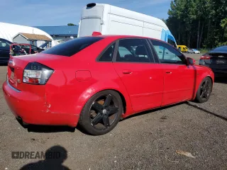 2004 Audi A4 1.8T with VIN WAULC68E84A134601, listed as a Copart auction lot 70844914 with 0 mi miles and Clean Title. Bid and sale history available at carsss.com. Image 3.