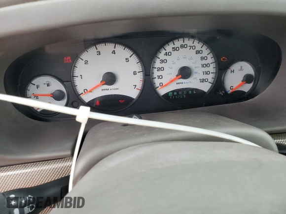 2003 Chrysler Sebring with VIN 1C3EL75T53N507884, listed as a Copart auction lot 75411374 with 111,263 mi miles and Salvage Title. Bid and sale history available at DreamBid. Image 9.