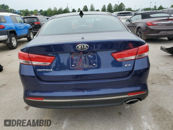 2017 Kia Optima EX with VIN 5XXGU4L35HG158389, listed as a Copart auction lot 59822505 with 80,051 mi miles and Salvage title. Bid and sale history available at DreamBid. Image 6.