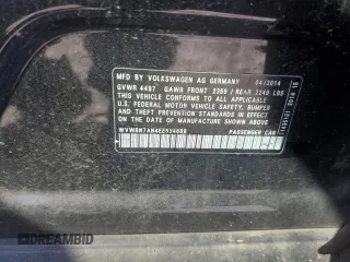 2014 Volkswagen CC R-Line with VIN WVWBN7AN4EE534688, listed as a Copart auction lot 75912314 with 105,398 mi miles and Salvage Title. Bid and sale history available at carsss.com. Image 14.