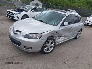 2008 Mazda 3 s GT *Ltd Avail* with VIN JM1BK344381776811, listed as a IAAI auction lot 42033595 with 184,540 mi miles. Bid and sale history available at carsss.com. Image 2.