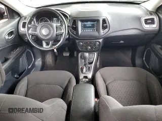 2021 Jeep Compass Sport with VIN 3C4NJDAB6MT584116, listed as a Copart auction lot 55107675 with 75,345 mi miles and Salvage title. Bid and sale history available at DreamBid. Image 8.