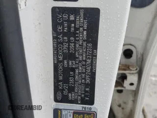 2021 Kia Forte LXS с VIN 3KPF24AD7ME372316, выставлен на аукционе Copart как лот 80781514 с пробегом Не указан миль и На запчасти • Non repairable. История ставок и продаж доступна на DreamBid. Изображение 13.