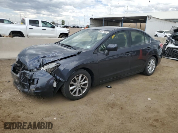 2013 Subaru Impreza Premium z VIN JF1GJAC6XDH033912, wystawiony jako Copart lot #56963925 z przebiegiem 73 140 mil mil oraz Szkoda całkowita • Salvage title. Historia ofert i sprzedaży dostępna na DreamBid. Obrazek 1.